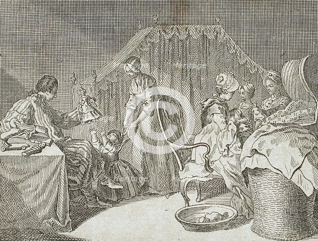 Illustration for Basedow's 'Elementary Work', 1770. Creator: Daniel Nikolaus Chodowiecki.