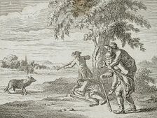 Illustration for Basedow's Elementary Work 1770. Creator: Daniel Nikolaus Chodowiecki