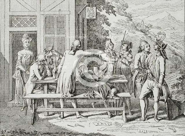 Illustration for Basedow's 'Elementary Work', 1770. Creator: Daniel Nikolaus Chodowiecki.