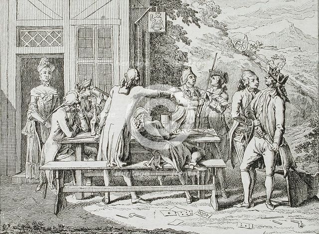 Illustration for Basedow's 'Elementary Work', 1770. Creator: Daniel Nikolaus Chodowiecki.