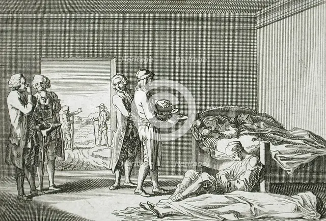 Illustration for Basedow's 'Elementary Work', 1770. Creator: Daniel Nikolaus Chodowiecki.