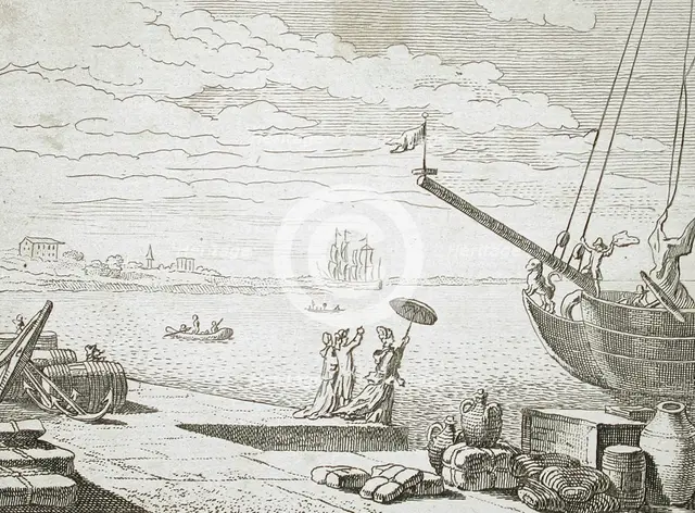 Illustration for Basedow's 'Elementary Work', 1770. Creator: Daniel Nikolaus Chodowiecki.