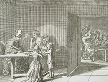 Illustration for Basedow's Elementary Work 1770. Creator: Daniel Nikolaus Chodowiecki