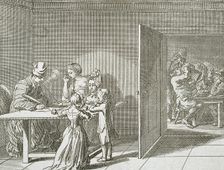 Illustration for Basedow's Elementary Work 1770. Creator: Daniel Nikolaus Chodowiecki