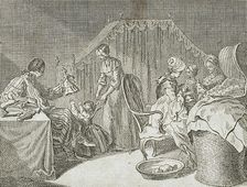 Illustration for Basedow's Elementary Work 1770. Creator: Daniel Nikolaus Chodowiecki