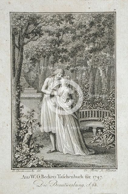 Illustration for 'Becker's Almanac for 1798', 1798. Creators: Daniel Nikolaus Chodowiecki, Clemens Kohl.