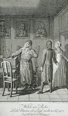 Illustration for Becker's Almanac for 1798 c1798. Creator: Daniel Nikolaus Chodowiecki