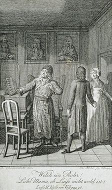 Illustration for Becker's Almanac for 1798 c1798. Creator: Daniel Nikolaus Chodowiecki