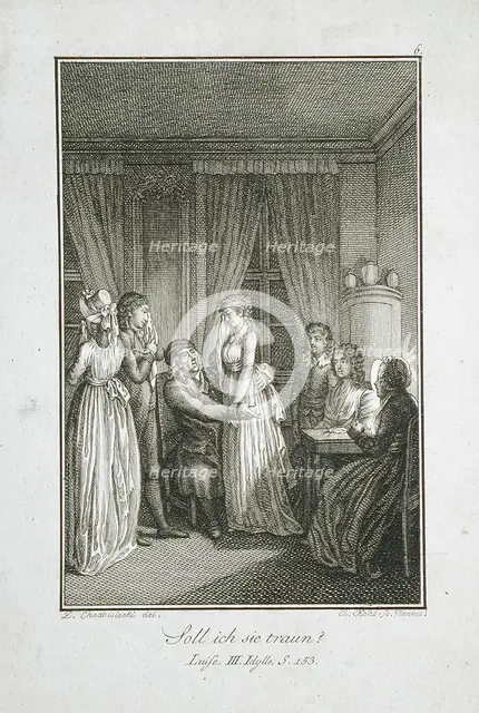 Illustration for 'Becker's Almanac for 1798', c1798. Creator: Daniel Nikolaus Chodowiecki.