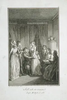 Illustration for Becker's Almanac for 1798 c1798. Creator: Daniel Nikolaus Chodowiecki