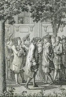 Illustration for Becker's Almanac for 1798 c1798. Creator: Daniel Nikolaus Chodowiecki