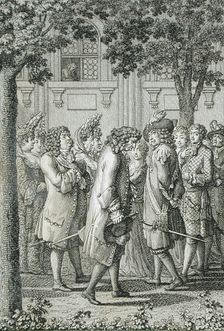 Illustration for Becker's Almanac for 1798 c1798. Creator: Daniel Nikolaus Chodowiecki