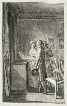 Illustration for Becker's Almanac for 1799 c1799. Creator: Daniel Nikolaus Chodowiecki