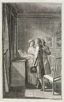 Illustration for Becker's Almanac for 1799 c1799. Creator: Daniel Nikolaus Chodowiecki