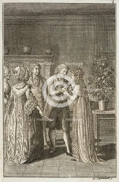 Illustration for 'Becker's Almanac for 1800', c1800. Creator: Daniel Nikolaus Chodowiecki.