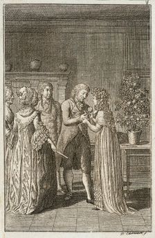 Illustration for Becker's Almanac for 1800 c1800. Creator: Daniel Nikolaus Chodowiecki