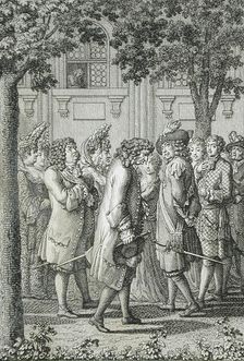 Illustration for Becker's Almanac for 1798 c1798. Creator: Daniel Nikolaus Chodowiecki