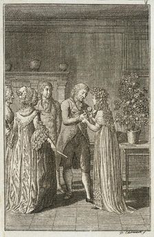 Illustration for Becker's Almanac for 1800 c1800. Creator: Daniel Nikolaus Chodowiecki