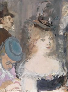 Illustration for Boule de Suif by Guy de Maupassant. Artist: Rudakov, Konstantin Ivanovich (1891-1949)