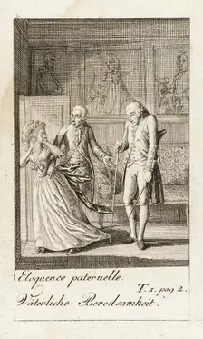 Illustration for Caroline of Lichtfield 1786. Creator: Daniel Nikolaus Chodowiecki