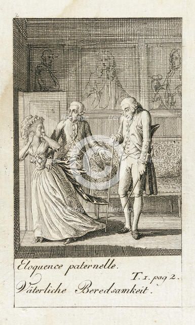 Illustration for 'Caroline of Lichtfield', 1786. Creator: Daniel Nikolaus Chodowiecki.