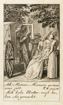 Illustration for Caroline of Lichtfield 1786. Creator: Daniel Nikolaus Chodowiecki