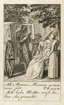 Illustration for Caroline of Lichtfield 1786. Creator: Daniel Nikolaus Chodowiecki