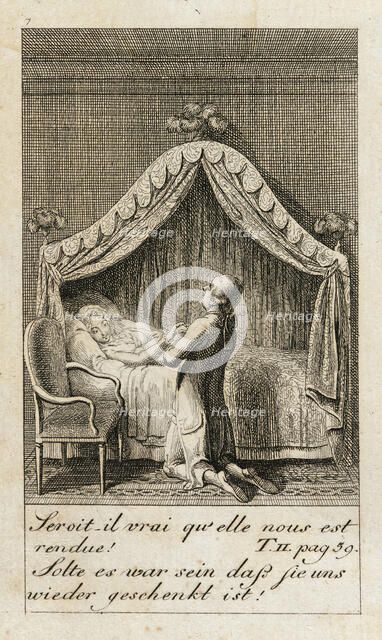 Illustration for 'Caroline of Lichtfield', 1786. Creator: Daniel Nikolaus Chodowiecki.