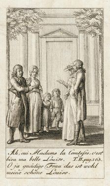 Illustration for Caroline of Lichtfield 1786. Creator: Daniel Nikolaus Chodowiecki