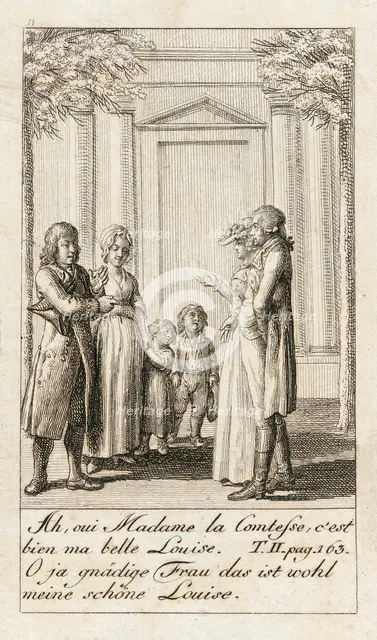 Illustration for 'Caroline of Lichtfield', 1786. Creator: Daniel Nikolaus Chodowiecki.