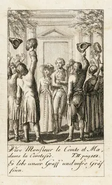Illustration for Caroline of Lichtfield 1786. Creator: Daniel Nikolaus Chodowiecki