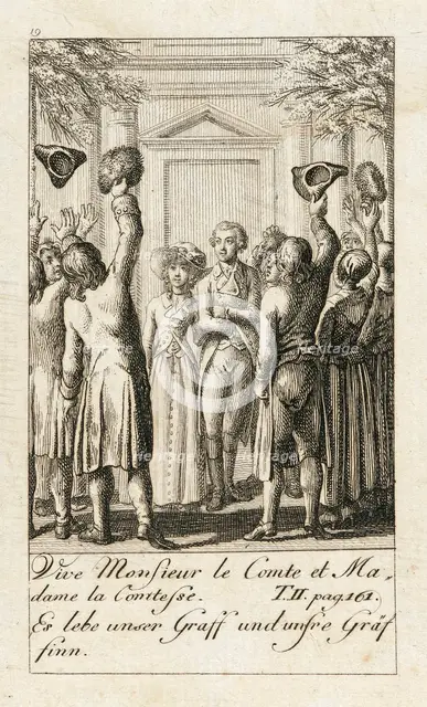 Illustration for 'Caroline of Lichtfield', 1786. Creator: Daniel Nikolaus Chodowiecki.