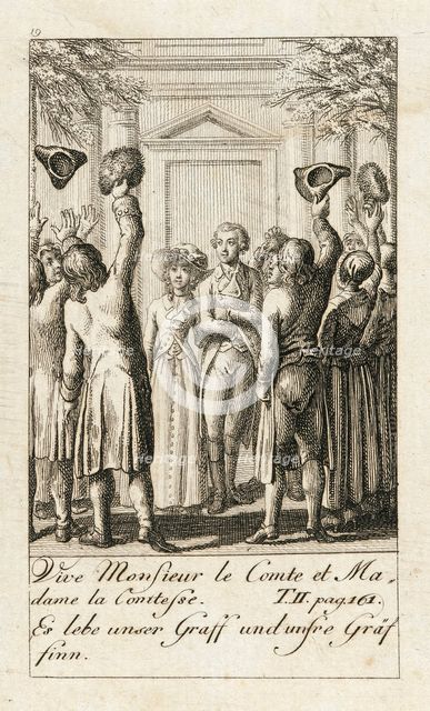 Illustration for 'Caroline of Lichtfield', 1786. Creator: Daniel Nikolaus Chodowiecki.