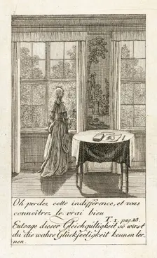 Illustration for Caroline of Lichtfield 1786. Creator: Daniel Nikolaus Chodowiecki