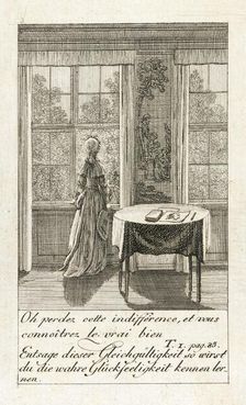 Illustration for Caroline of Lichtfield 1786. Creator: Daniel Nikolaus Chodowiecki