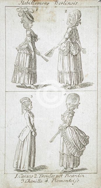 Illustration for 'Coiffures and Fashion', c1779. Creator: Daniel Nikolaus Chodowiecki.