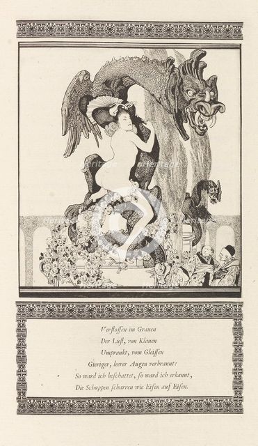 Illustration for "Das Schöne Mädchen von Pao" by Otto Julius Bierbaum, 1909-1910. Creator: Bayros, Franz von (1866-1924).