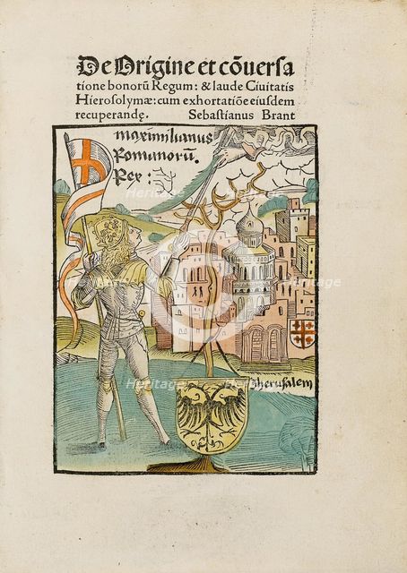 Illustration for De Origine et conversatione bonorum Regum by Sebastian Brant, 1495.