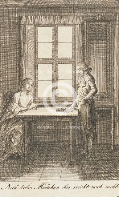Illustration for Ehrenberg's 'Pocketbook for 1796', 1795. Creator: Daniel Nikolaus Chodowiecki.