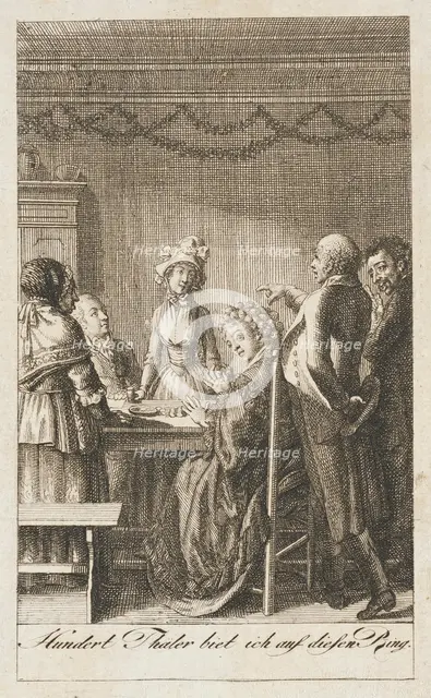 Illustration for Ehrenberg's 'Pocketbook for 1796', 1795. Creator: Daniel Nikolaus Chodowiecki.