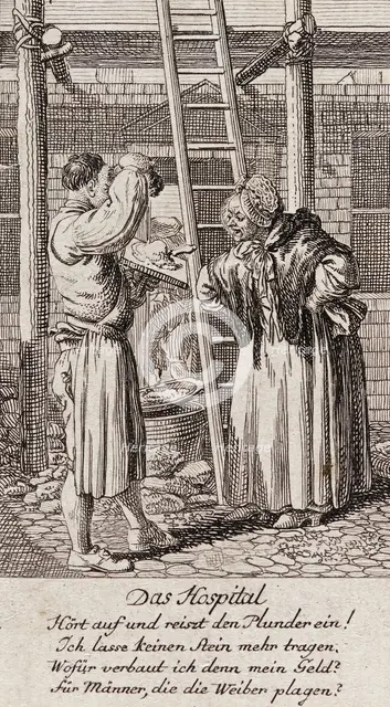 Illustration for Gellert's 'Six Fables and Six Stories', 1775. Creator: Daniel Nikolaus Chodowiecki.