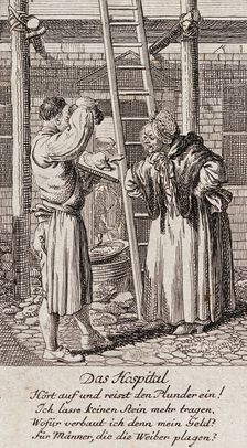 Illustration for Gellert's Six Fables and Six Stories 1775. Creator: Daniel Nikolaus Chodowiecki