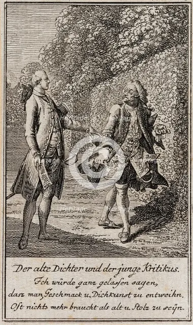 Illustration for Gellert's 'Six Fables and Six Stories', 1775. Creator: Daniel Nikolaus Chodowiecki.