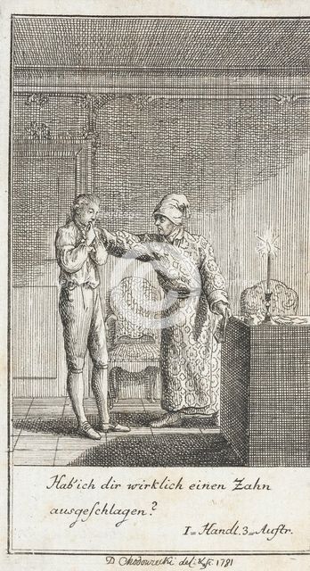Illustration for Gust. Fr. Wilh. Grossman 'Not More than Six Bowls', 1781. Creator: Daniel Nikolaus Chodowiecki.