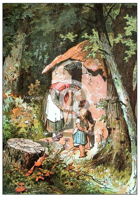 Illustration for "Hansel and Gretel" by Brothers Grimm, c1899. Creator: Zick, Alexander (1845-1907).