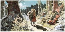 Illustration for "Hansel and Gretel" by Brothers Grimm, c1899. Creator: Zick, Alexander (1845-1907)