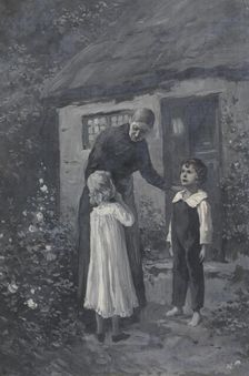 Illustration for Henrik Wergeland, The English pilot "And when the girl's gentle..., probably 1894. Creator: Wilhelm Peters