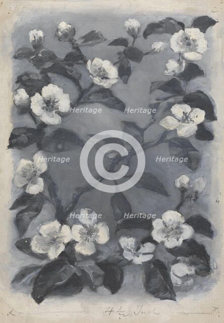 Illustration for Henrik Wergeland, The English Pilot Apple Blossoms, probably 1894. Creator: Wilhelm Peters.