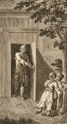Illustration for Henry Pestalozzi's Leonard and Gertrude or the Village Customs 1782. Creator: Daniel Nikolaus Chodowiecki