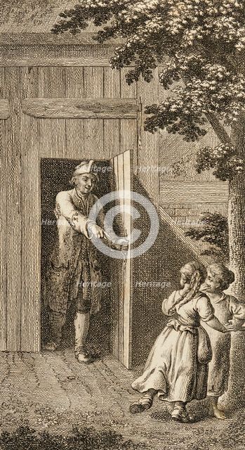 Illustration for Henry Pestalozzi's 'Leonard and Gertrude or the Village Customs', 1782. Creator: Daniel Nikolaus Chodowiecki.